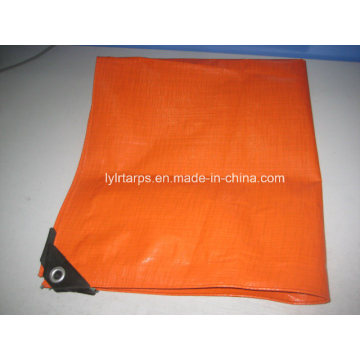 Double Orange PE Tarpaulin Sheet, PE Tarp Roll Width in 4m, 6m, 8m, 10m